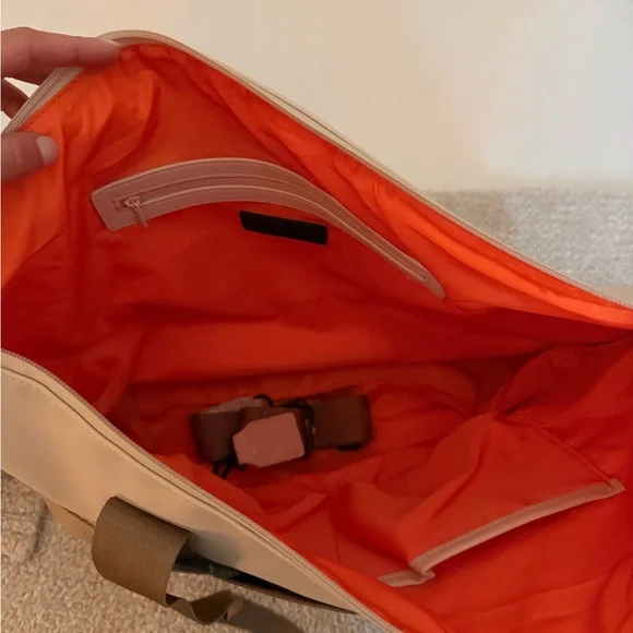 Pajar Cream and Brown Tote Bag - Picture 3 of 5